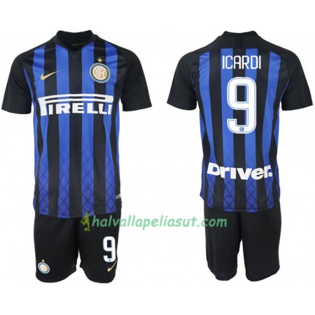 Jalkapallo Pelipaidat Inter Milan ICARDI 9 Lasten Kotipaita 2018-2019 Lyhythihainen